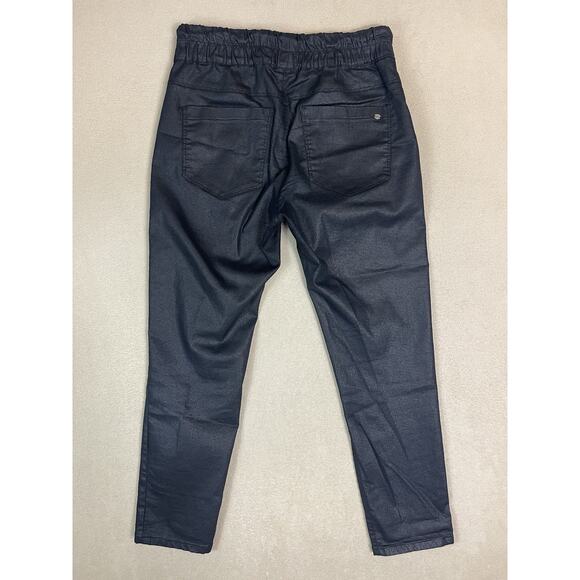 Bevy Flog Pants Womens 29 Blue Striped Elastic Waist Drawstring Stretch Slim Fit - Picture 13 of 14